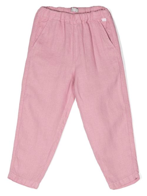 Pantalone bambina in lino Il gufo | K P23PL404L6009679